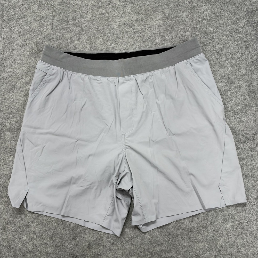 Ten Thousand Set Shorts Mens XL Gray Lined Athletic Running 6" Pockets TTSH005V2
